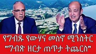 የግብጹ የውሃና መስኖ ሚንስትር "ግብጽ ዘርታ ጠጥታ ትጨርስ"