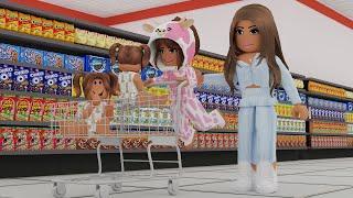 24 HOURS IN A GROCERY STORE! Bloxburg Family Roleplay