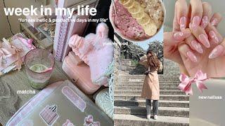 a week in my life‍️ thrifting, new nails, selfcare