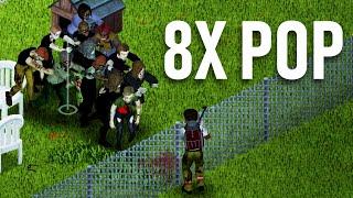 Surviving 8x Population in Project Zomboid...