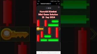 Hamster Kombat Mini Game |  Solution 25 Sep 2024 mini games | mini game hamster | hamster mini game