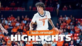 Illini Men's Basketball | Highlights vs. Maryland-Eastern Shore 11/23/24