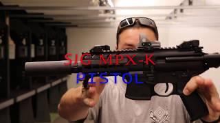 SIG SAUER MPX-K W/silencerco Omega 9K suppressor