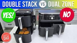 Ninja 10 QT Air Fryer Comparison: Double Stack SL401 vs Dual Zone DZ401