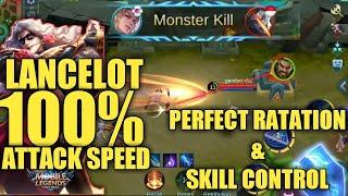 PERFECT RATATION & SKIIL CONTROL - TOP GLOBAL LANCELOT | GAMEPLAY  |MOBILE LEGEND BANG BANG