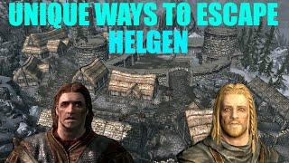 ALL THE UNIQUE WAYS TO ESCAPE HELGEN IN SKYRIM 2020