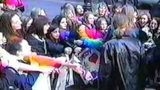 Hanson saying hi to fans  - 1997