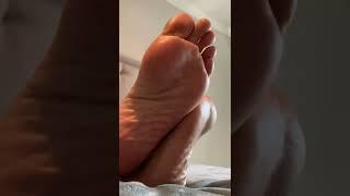 You want to be under these mature wrinkled feet right after work?  