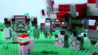 LEGO Minecraft Castle Golem Attack STOP MOTION LEGO Minecraft Castle Build | LEGO | Billy Bricks