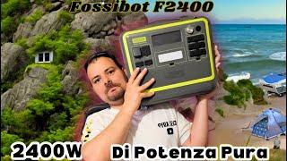 FOSSIBOT F2400 - 2kwh lifepo4 e 4.8kw(max AC) il  più compatto e leggero!!