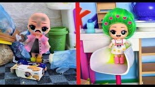 POOR VS RICH DOLL LOL LOL surprise! Funny DOLLS cartoons Darinelka