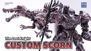 The Lask Knight DInobot CUSTOM METAILIC SCORN! Transformers Video Review!