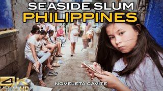 Reality Check in Noveleta Cavite Philippines | Hidden Seaside Slum You've Never Seen [4K]