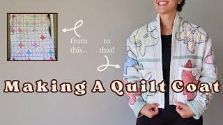 I Made My Dream Jacket: Upcycling A Vintage Quilt Into A Coat: Coast Coat Pattern