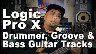 Logic Pro X Drummer Tutorial | Bass Guitar Tracks & Groove Track