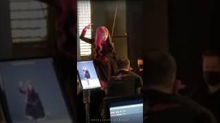 Behind the scenes of Monster High 2  - The Movie (Nayah Damasen as Draculaura)