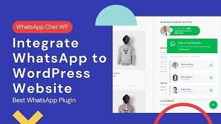 How to Integrate WhatsApp Chat at Website  |WhatsApp Chat WordPress | WhatsApp Plugin