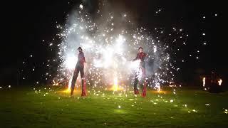 ART-SHOW DISAR: Фаер шоу с ходулистами на свадьбу (Минск)/Огненное шоу/Fire show,Led show,Pixel show