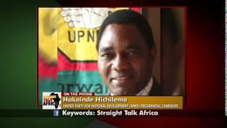 Straight Talk Africa Social Media Hakainde Hichilema on Zambian Elections