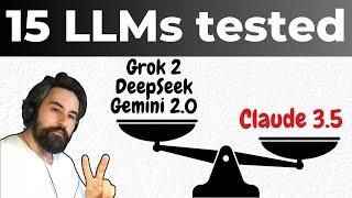  Grok 2, Gemini 2 and DeepSeek STILL Worse Than Claude 3 5 Sonnet?