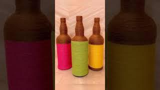 10 jute bottle decoration ideas - bottle art Crafts -  Craftskala