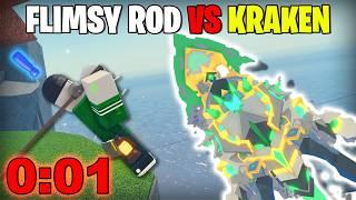 How Many Krakens Can I Catch In 1 HOUR Using FLIMSY ROD? (Fisch)