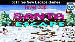 [Walkthrough] 501 Free New Escape Games level 338 - Santa escape - Complete Game