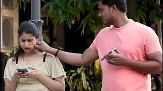 Flirting cute girl prank || vishal banarasi