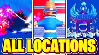 All TRAINING AREA LOCATIONS In Roblox ANIME SIMULATOR!