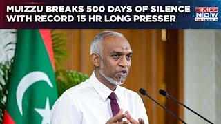 Maldives President Muizzu Breaks 500 Days Of Silence With Record 15 Hr Long Presser, Beats Zelenskyy