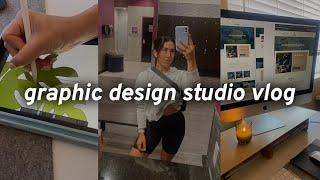 GRAPHIC DESIGN STUDIO VLOG | logo design from scratch & opening up about A LOT