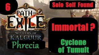 Ep 6 Cyclone of Tumult Ancestral Commander- Immortality? - SSF Path of Exile PoE Phrecia 3.25