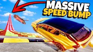 Driving RANDOM Cars Across MASSIVE Speed Bumps in BeamNG Drive!