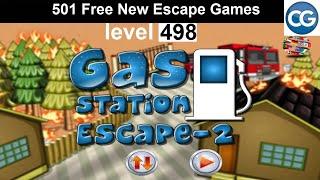 [Walkthrough] 501 Free New Escape Games level 498 - Gas station escape 2 - Complete Game