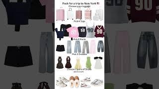 Pack for a Trip to NEW YORK ️ #preppy #clothing #fashion #vacation
