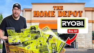 Compré todas las herramientas Ryobi en Home Depot.