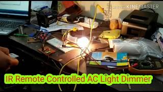 IR Remote Controlled AC Fan Dimmer Using Arduino And TSOP 1738