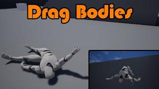 How To Pick Up And Drag Ragdoll Bodies | And Any Physics Object - Unreal Engine Tutorial