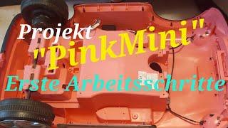 Die ersten Arbeitsschritte | Projekt "PinkMini"