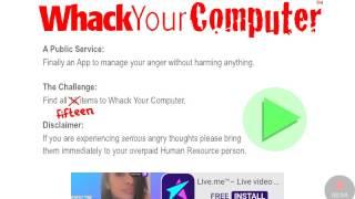 NO VIOLENCE| whack your computer