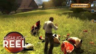 Highlight Reel #296 - Video Game Hero Punches Cow Into Pieces