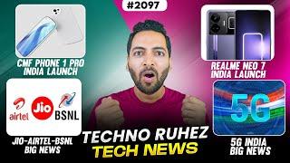 CMF Phone 1 Pro,Jio-Airtel-BSNL Big News, Oneplus 13R SD 8 Gen 3,POCO X7 Pro India Launch,5G India