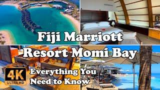 Fiji Marriott Resort Momi Bay incl. Overwater Bungalows, Everything You Need to Know in 4K