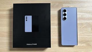 Samsung Galaxy Z Fold 5 Icy Blue Unboxing & First Impressions!!!