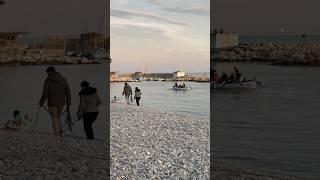 French sea view people boat dog Cros de Cagnes fishermen village #france #french