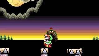 What happens if you let Baby Bowser run into the screen in Yoshi's Island