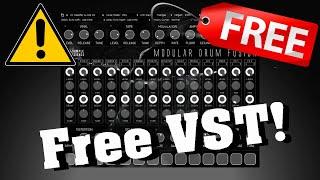 【New Free VST!】 Top Free Modular Drum Machine VST Plugin?  Modular Drum Fusion by Sample Science