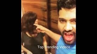 Rohit sharma playing VR virtual reality games with wife