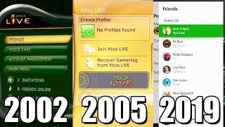 Xbox LIVE Evolution 2002-2019 (Xbox Original, Xbox 360, One)