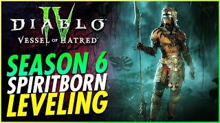 Best Spiritborn Leveling Build BY FAR Guide Season 6 Vessel of Hatred Diablo 4